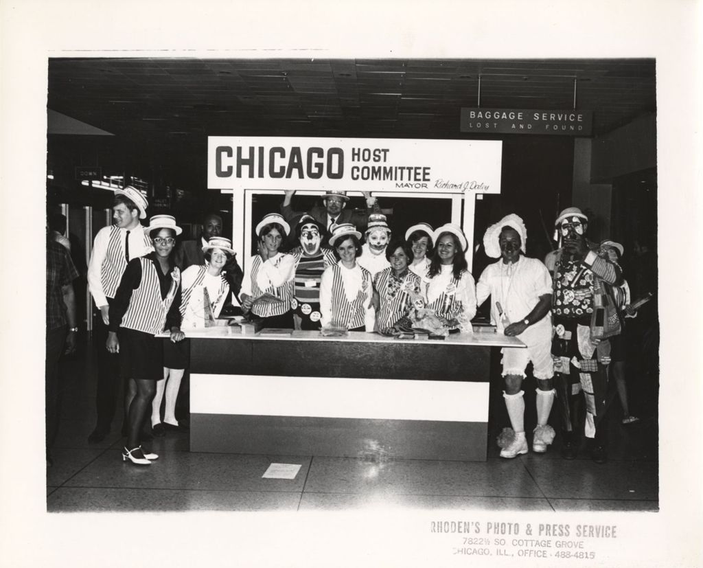 Miniature of Chicago Host Committee booth, Democratic National Convention