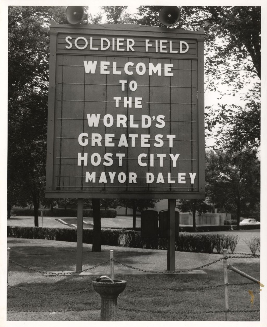 Miniature of Welcome sign at Soldier Field