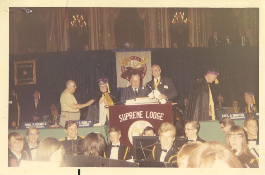 Miniature of Richard J. Daley at the Convention of the Loyal Order of the Moose