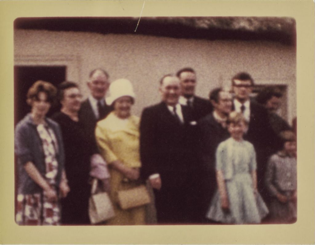 Trip to Ireland, Eleanor and Richard J. Daley at a family gathering