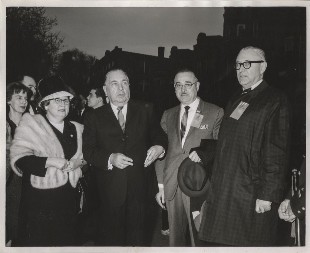 Richard J. Daley with others at St. Nicholas Cathedral