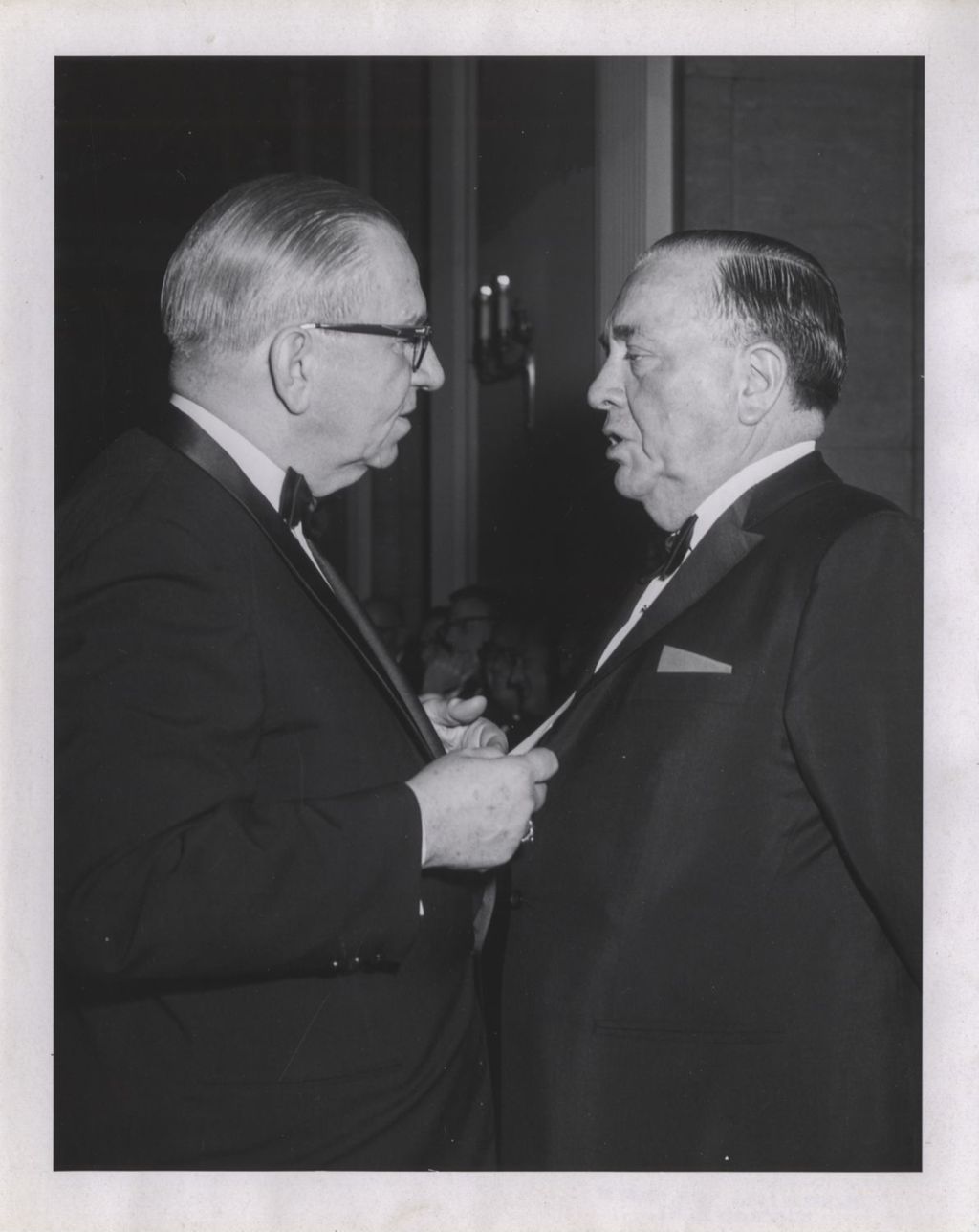 Miniature of Irish Fellowship Club of Chicago 66th Annual Banquet, Richard J. Daley and a man