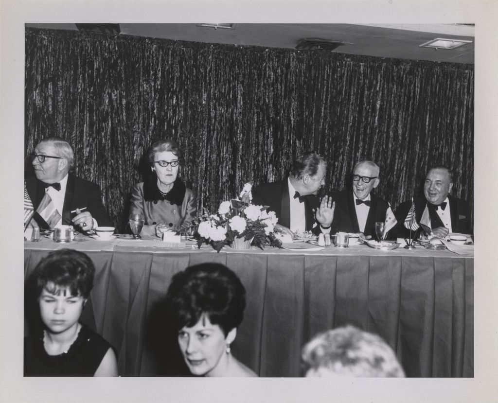 Miniature of Irish Fellowship Club of Chicago 66th Annual Banquet, Richard J. Daley with others