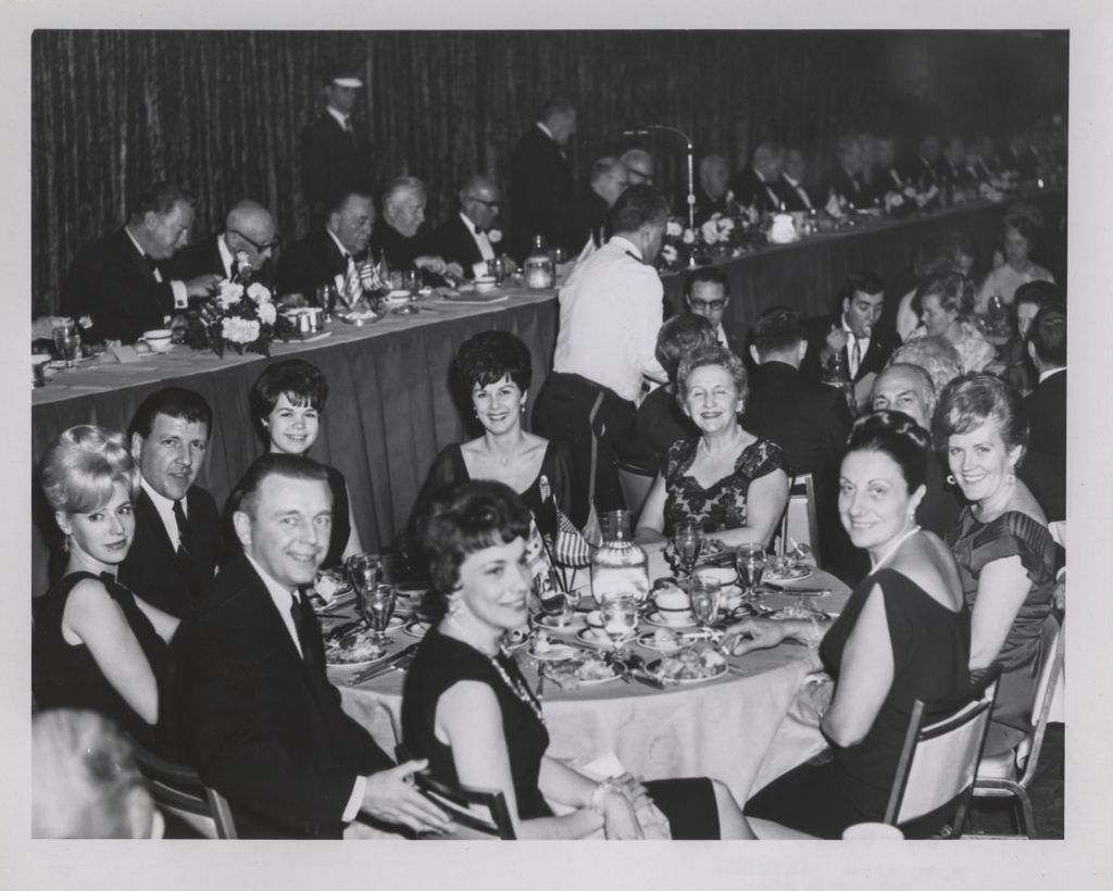Irish Fellowship Club of Chicago 66th Annual Banquet, attendees at a table