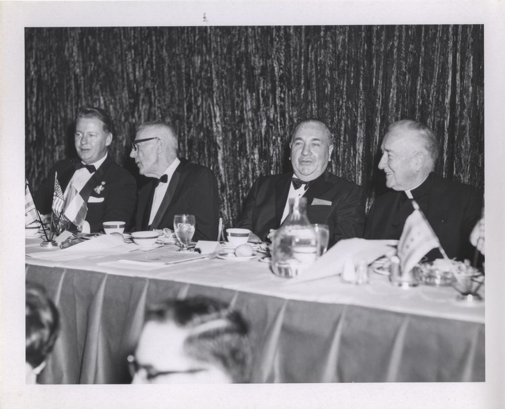 Irish Fellowship Club of Chicago 66th Annual Banquet, Richard J. Daley with others