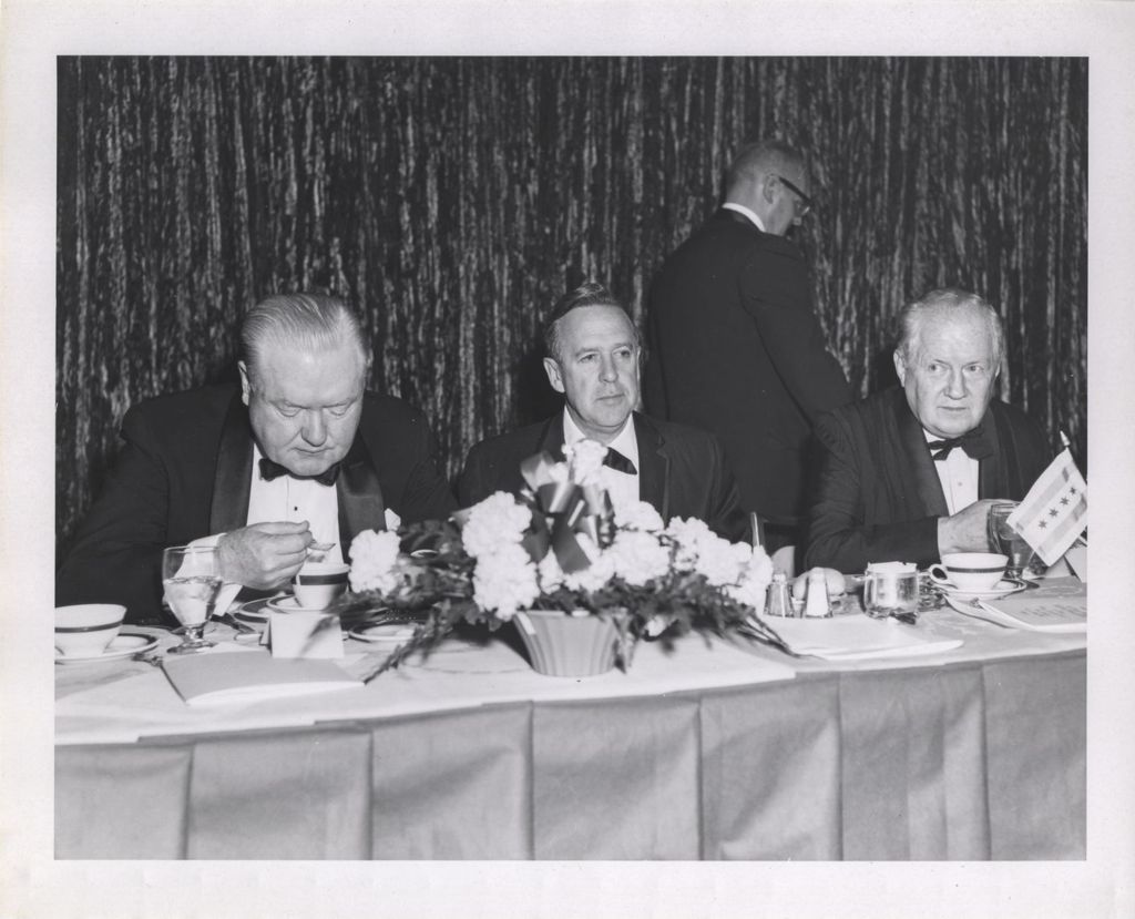 Irish Fellowship Club of Chicago 66th Annual Banquet, John Boyle and Edward Barrett at head table