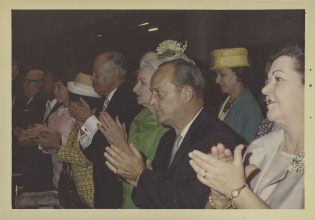 Miniature of Fourth mayoral inauguration of Richard J. Daley, guests applauding