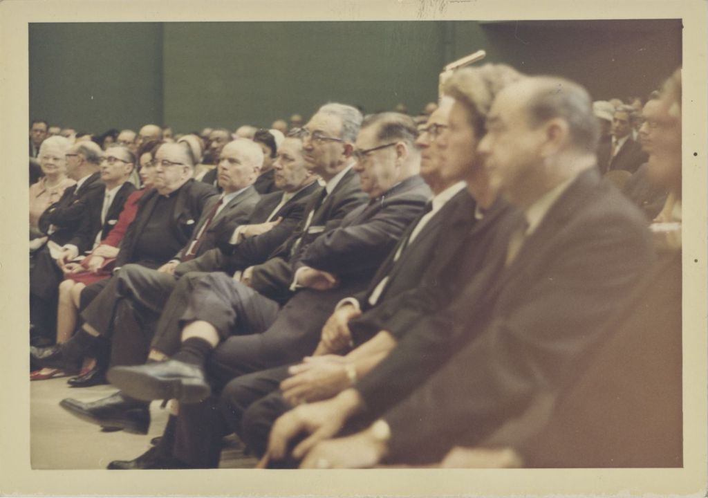 Miniature of Fourth mayoral inauguration of Richard J. Daley, guests in audience