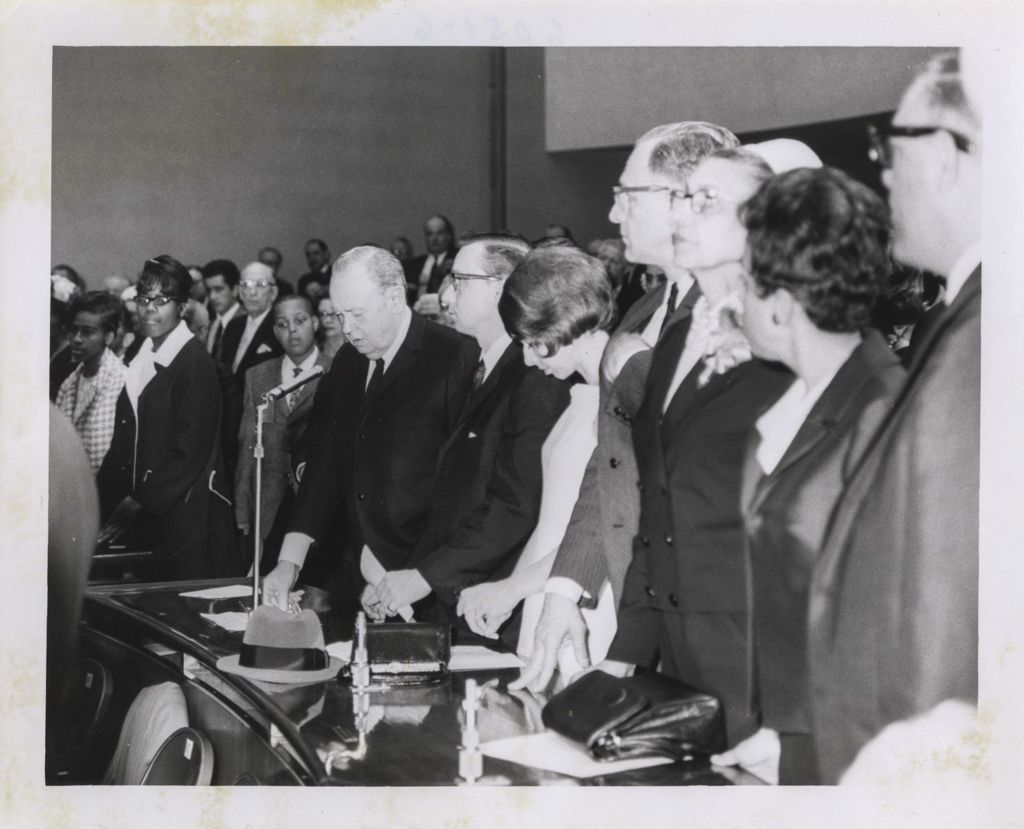 Miniature of Fourth mayoral inauguration of Richard J. Daley, audience in City Council chambers