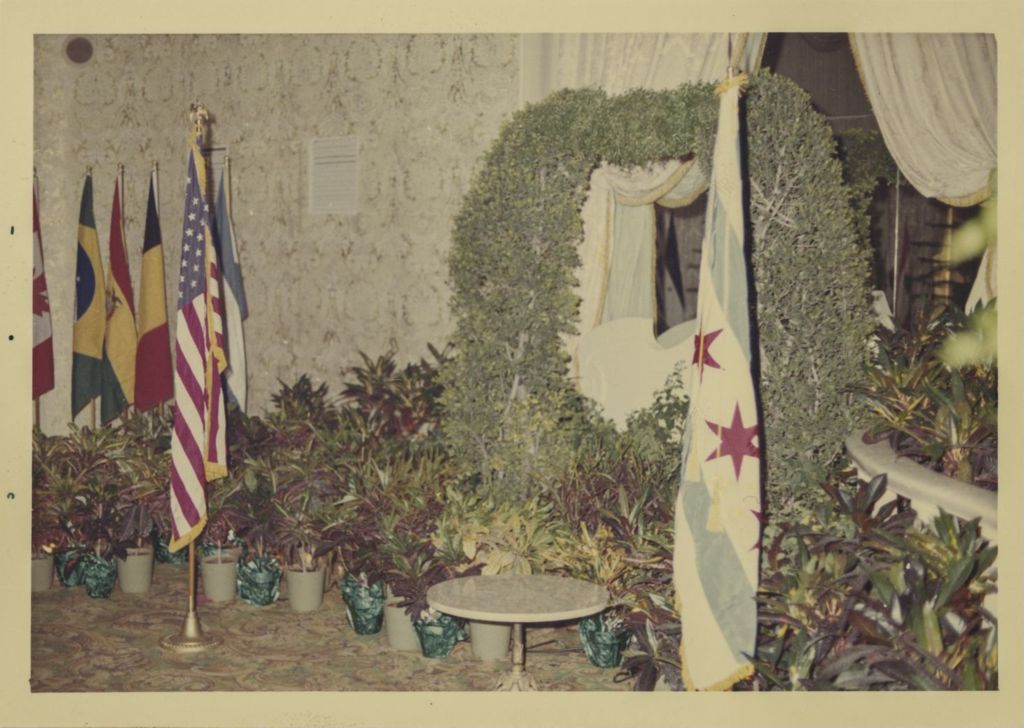 Miniature of Foreign Consul Reception, foliage arrangement