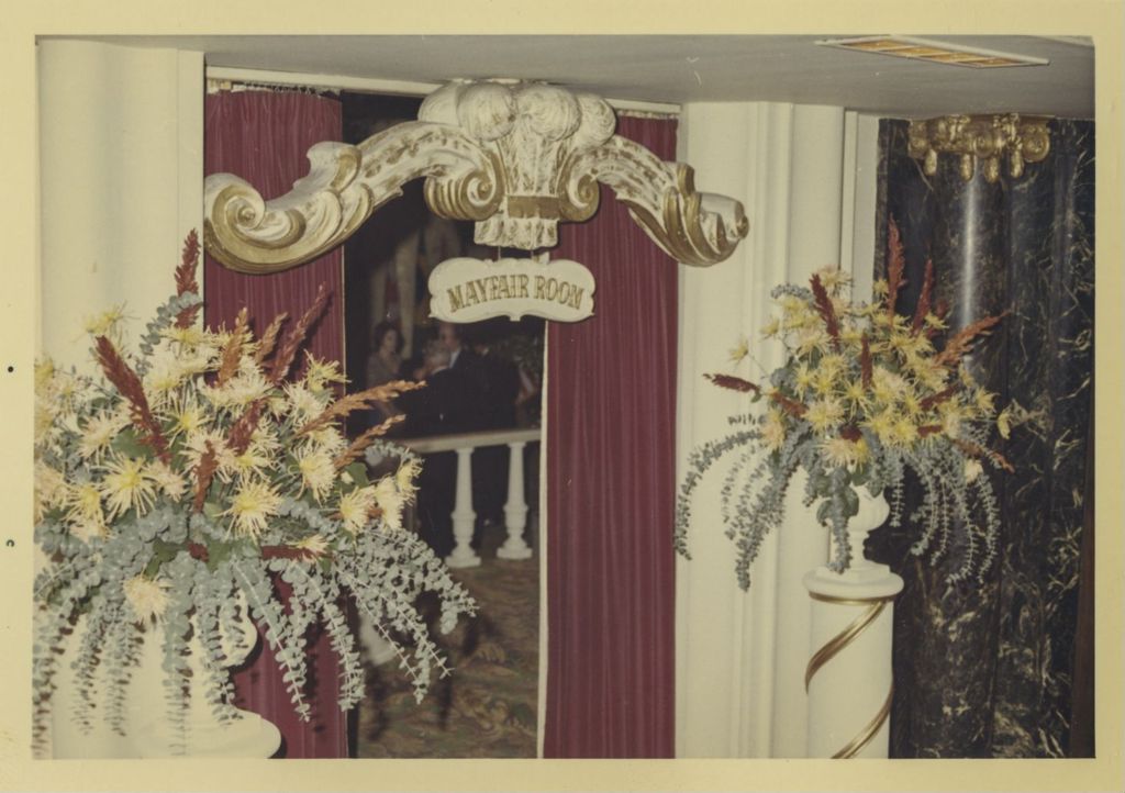 Miniature of Foreign Consul Reception, floral arrangements