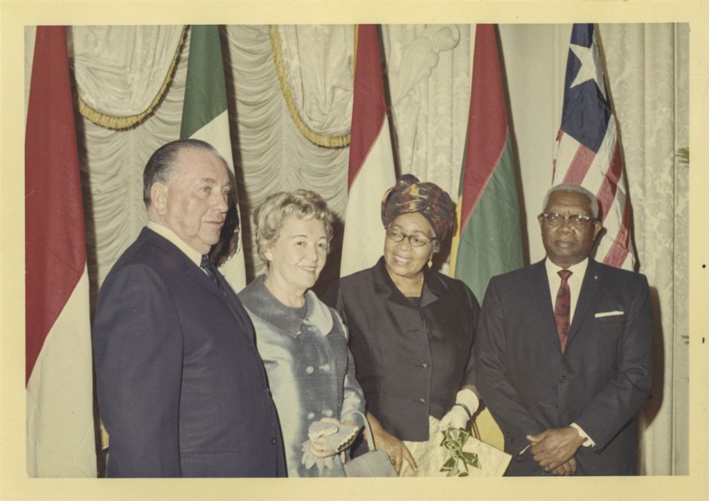 Foreign Consul Reception, Richard J. and Eleanor Daley with others