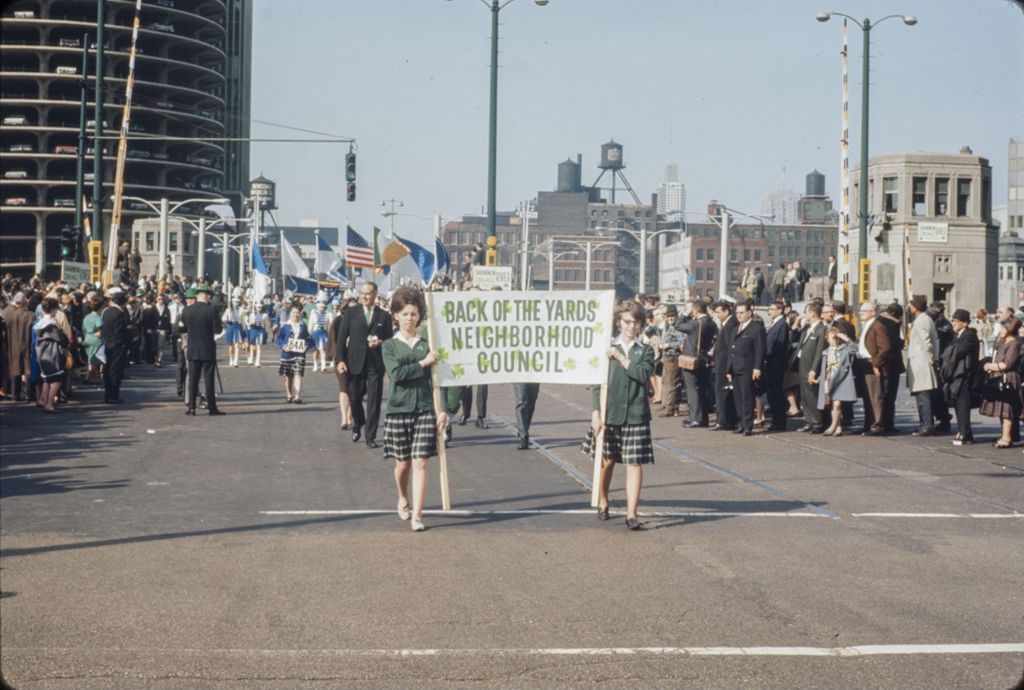 St. Patrick's Day Parade in Chicago, 1966, Back of the Yards Neighborhood Council marchers