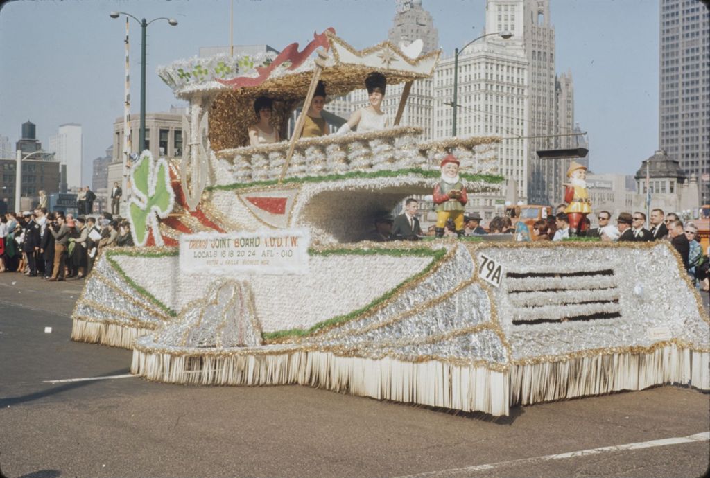 Miniature of St. Patrick's Day Parade in Chicago, 1966, Chicago Joint Board float