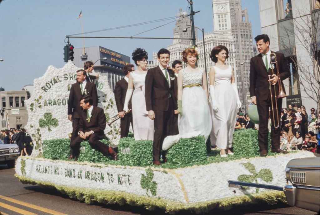 St. Patrick's Day Parade in Chicago, 1966, Royal Showband float