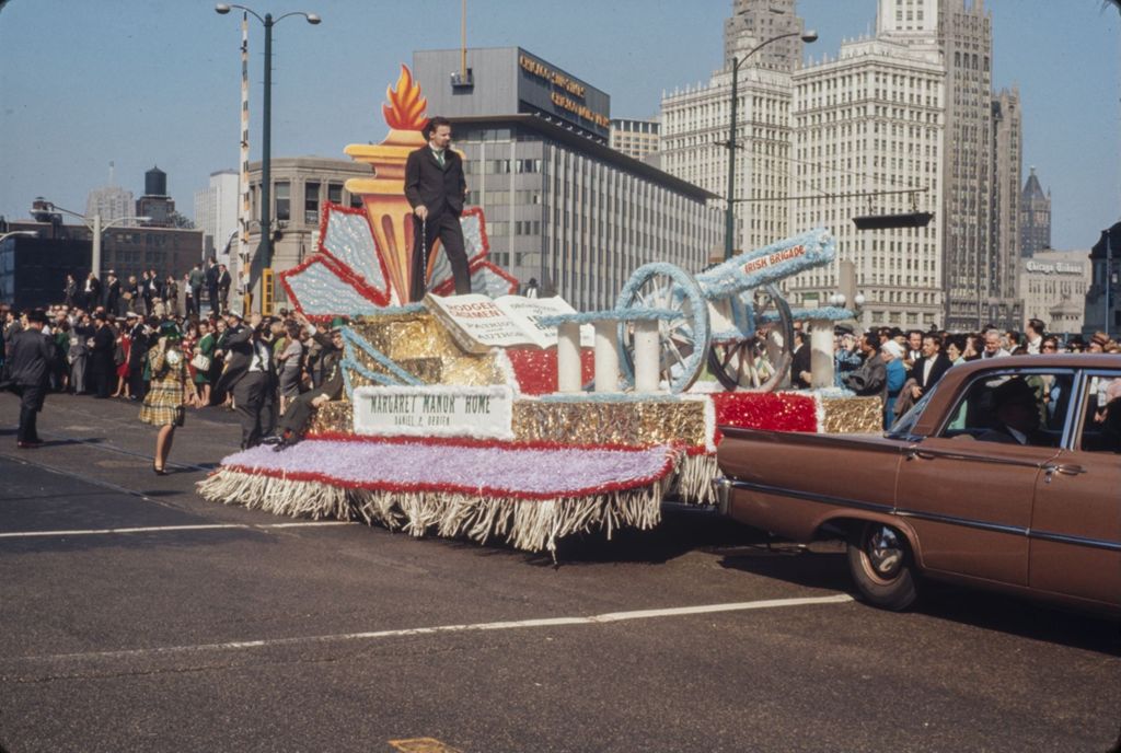 Miniature of St. Patrick's Day Parade in Chicago, 1966, Roger Casement float