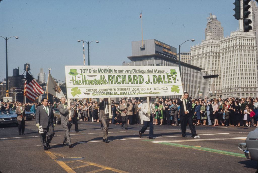 Miniature of St. Patrick's Day Parade in Chicago, 1966, Chicago Journeymen Plumbers Union Local 130