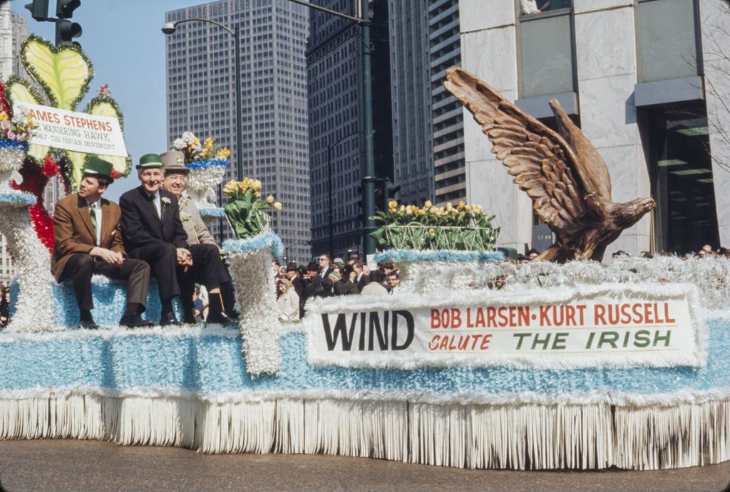 Miniature of St. Patrick's Day Parade in Chicago, 1966, WIND radio station float