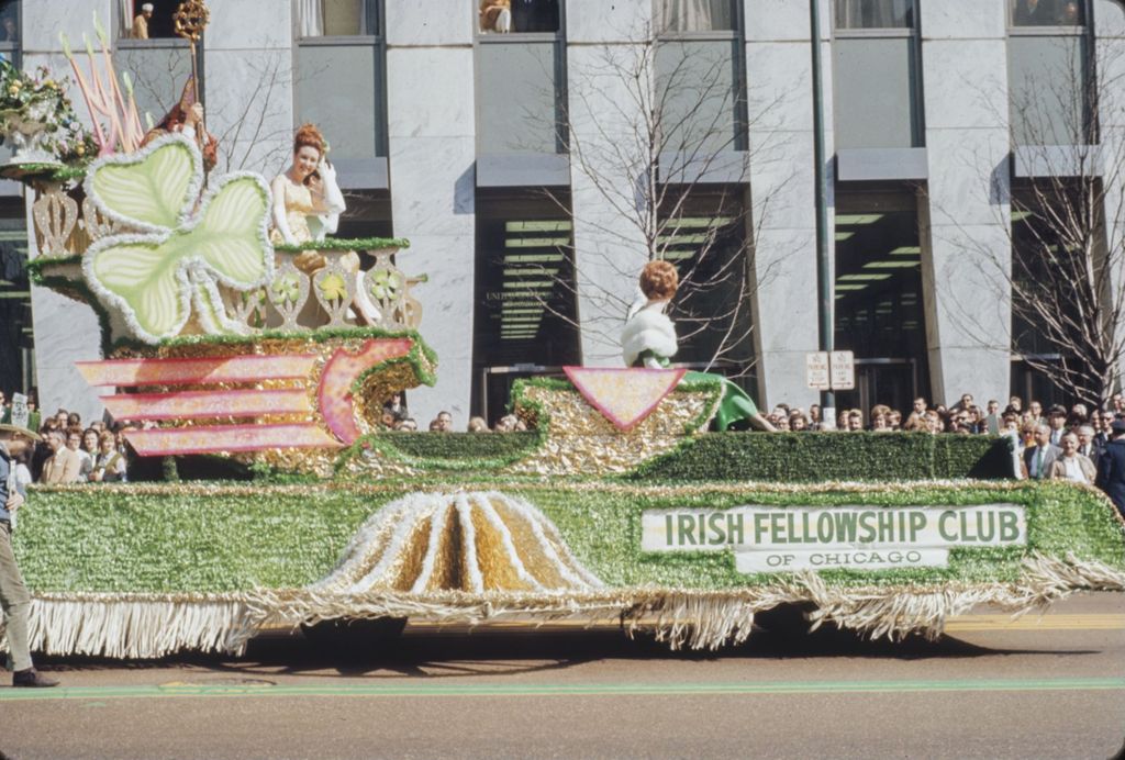 Miniature of St. Patrick's Day Parade in Chicago, 1966, Irish Fellowship Club of Chicago float