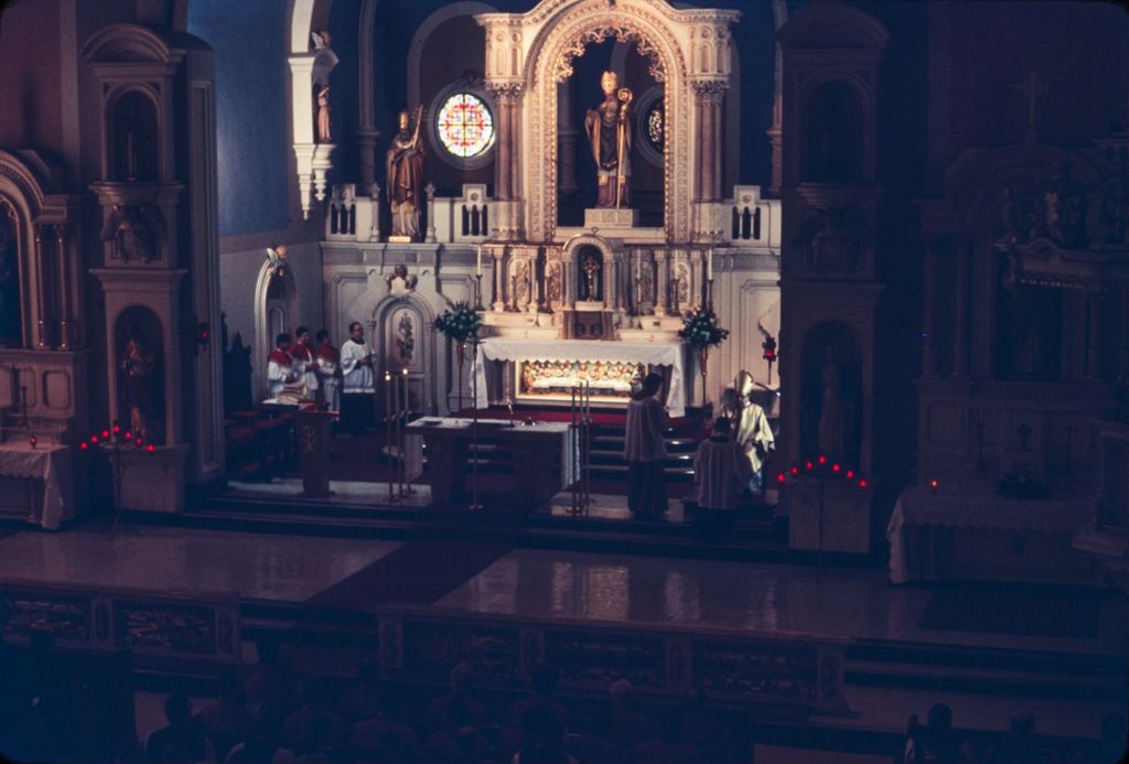 Miniature of St. Patrick's Day in Chicago, 1966, Mass in Old St. Patrick's Church
