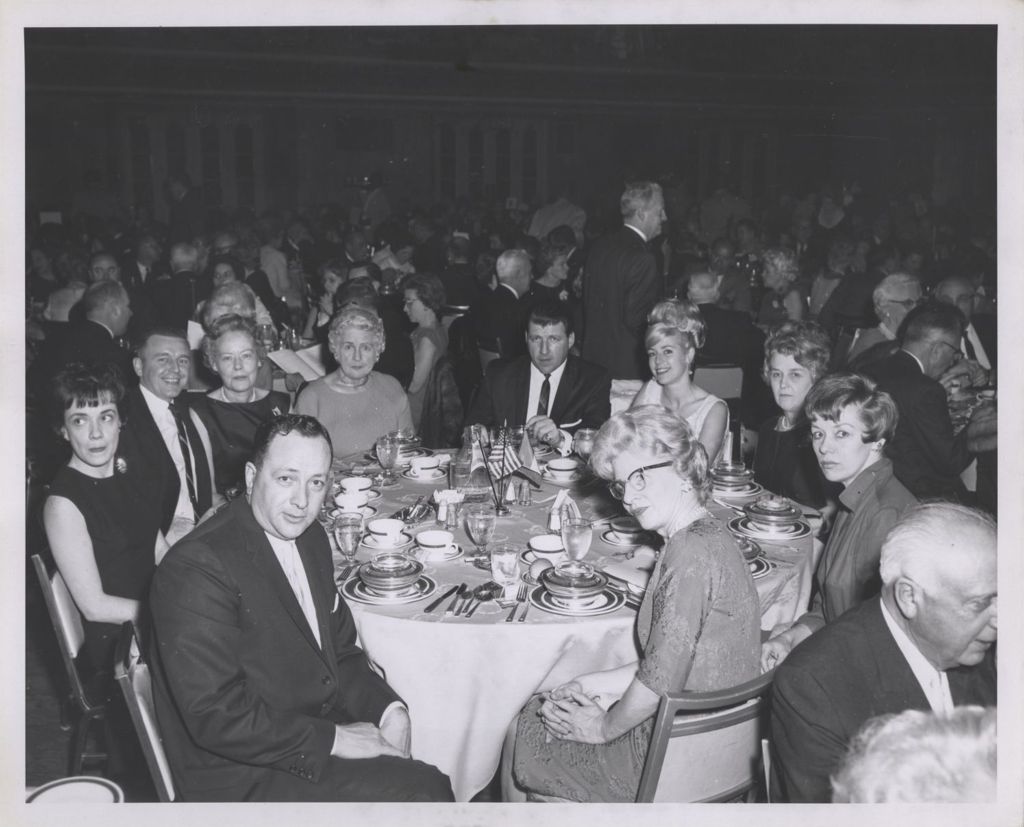 Irish Fellowship Club of Chicago 65th Annual Banquet, attendees at a table