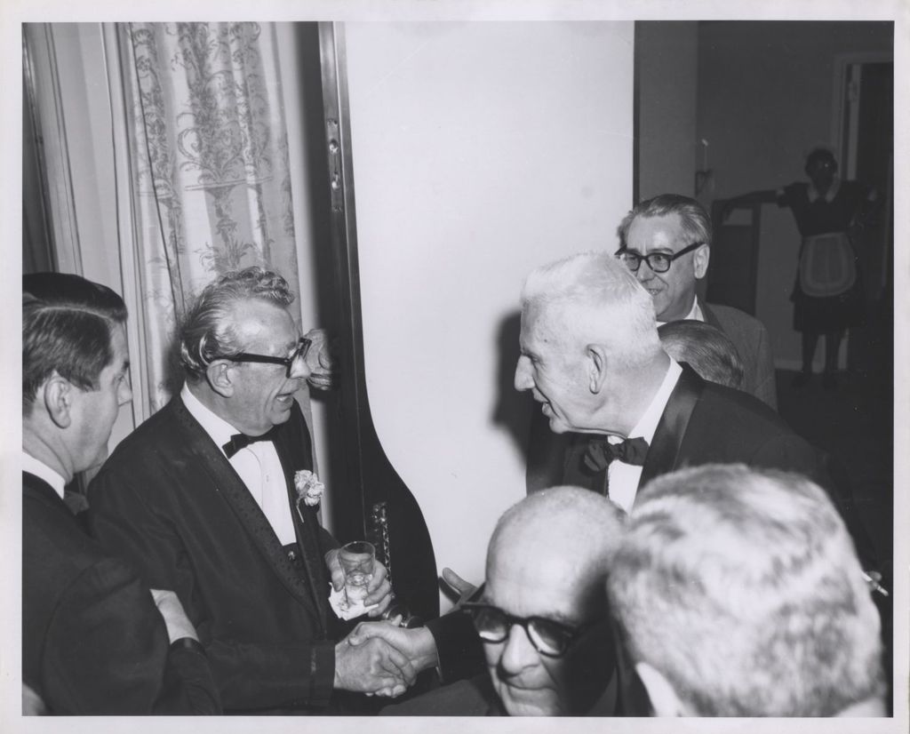 Miniature of Irish Fellowship Club of Chicago 65th Annual Banquet, Senator Paul Douglas shaking hands