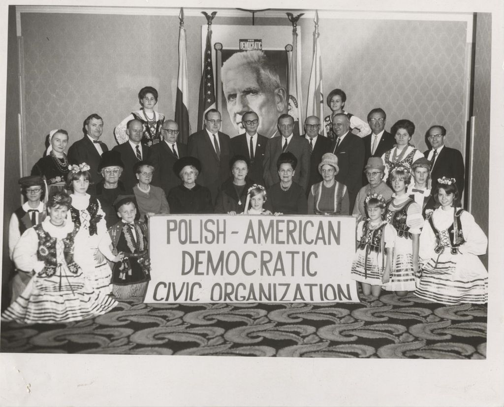 Miniature of John Marcin with members of the Polish-American Democratic Civic Organization