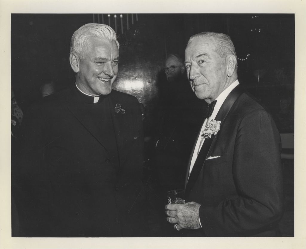 Irish Fellowship Club of Chicago 64th Annual Banquet, Bishop Cletus O'Donnell and a man