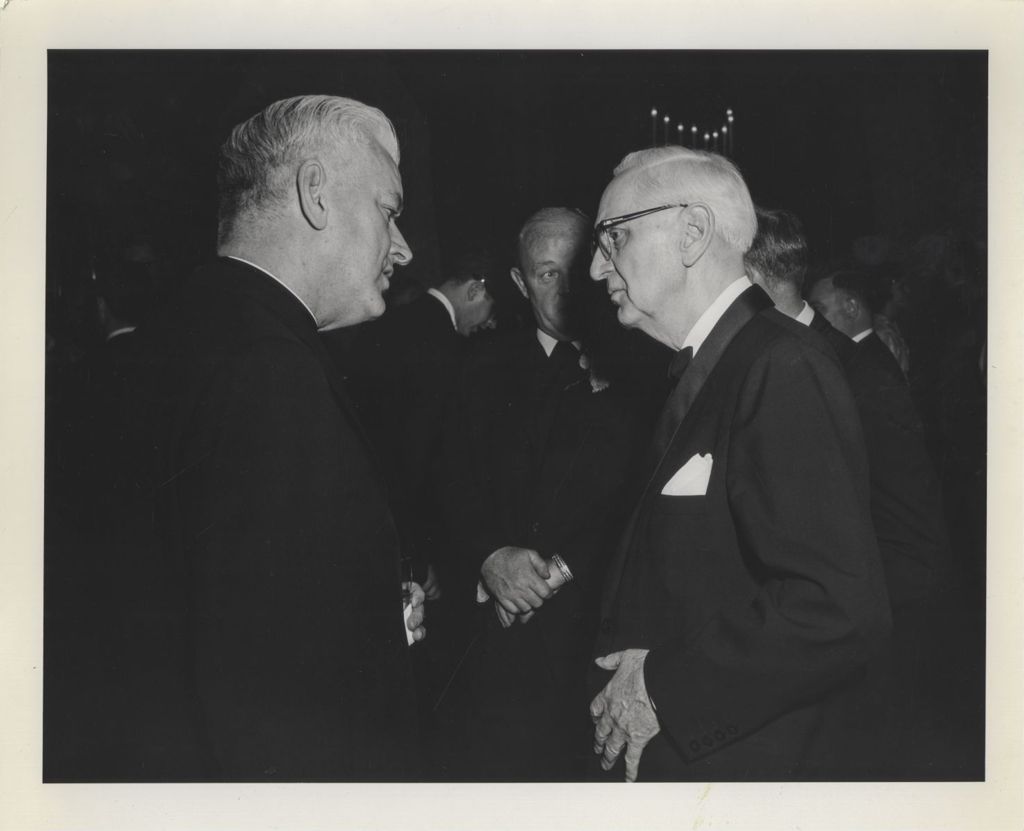 Miniature of Irish Fellowship Club of Chicago 64th Annual Banquet, Bishop Cletus O'Donnell and a man