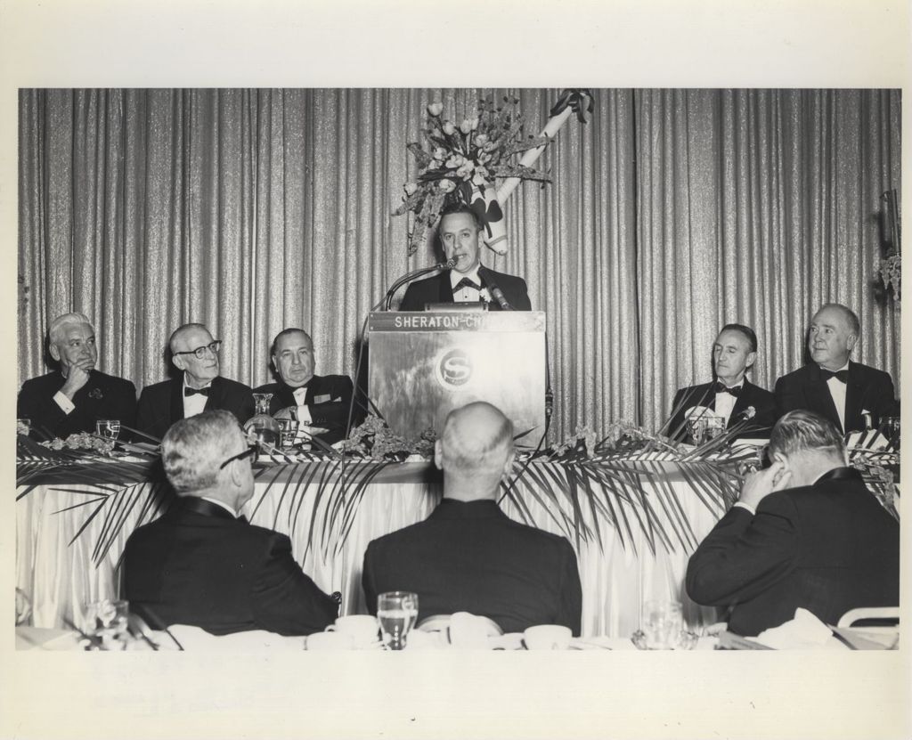 Miniature of Irish Fellowship Club of Chicago 64th Annual Banquet, speaker at podium
