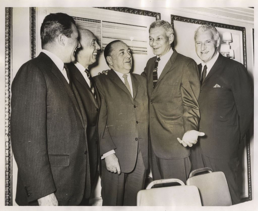 Richard J. Daley with Bill Berry and others