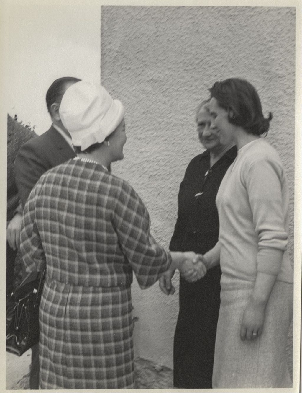 Trip to Ireland, Eleanor Daley greets relatives of John F. Kennedy
