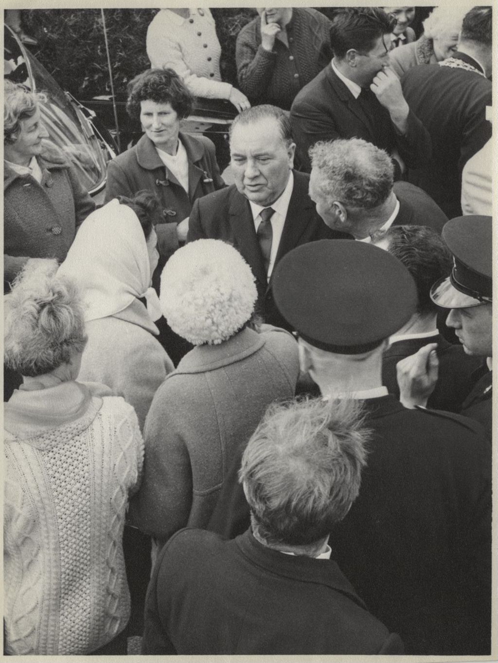 Trip to Ireland, Richard J. Daley in a crowd