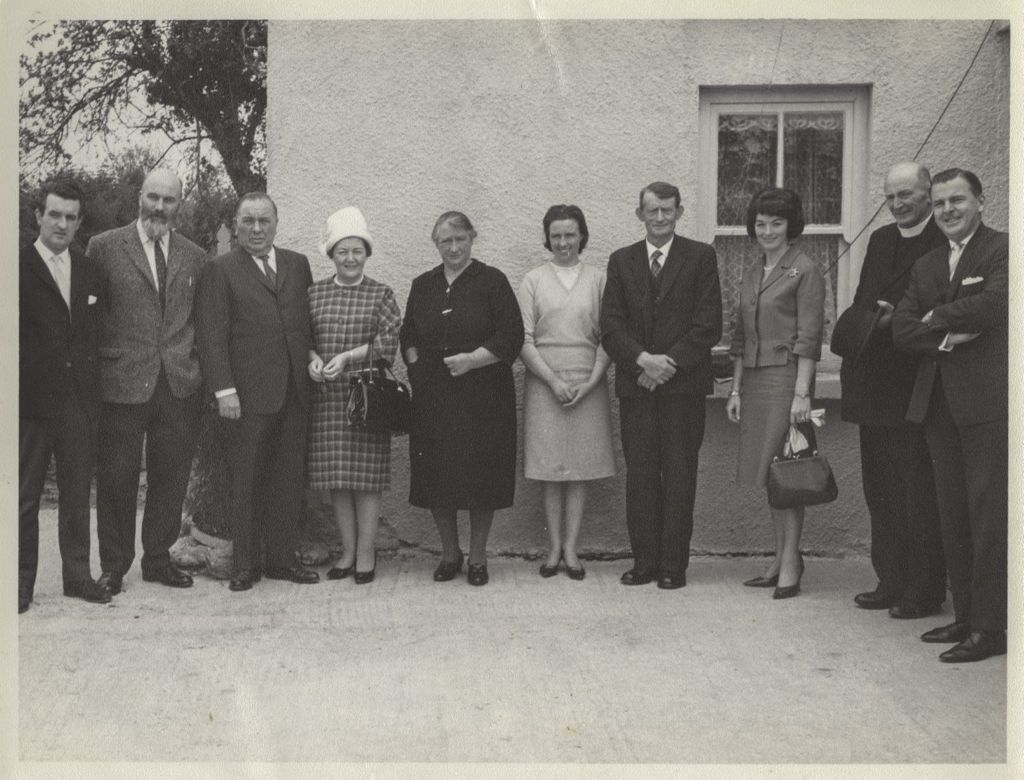 Trip to Ireland, Richard J. and Eleanor Daley with relatives of John F. Kennedy and others