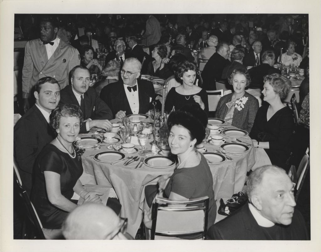 Irish Fellowship Club of Chicago 63rd Annual Banquet, group at banquet table
