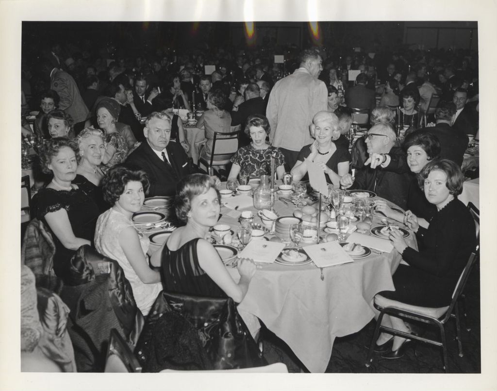 Irish Fellowship Club of Chicago 63rd Annual Banquet, group at banquet table