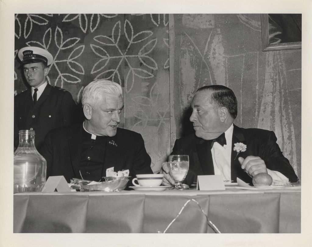 Miniature of Irish Fellowship Club of Chicago 63rd Annual Banquet, Bishop O'Donnell and Richard J. Daley at head table