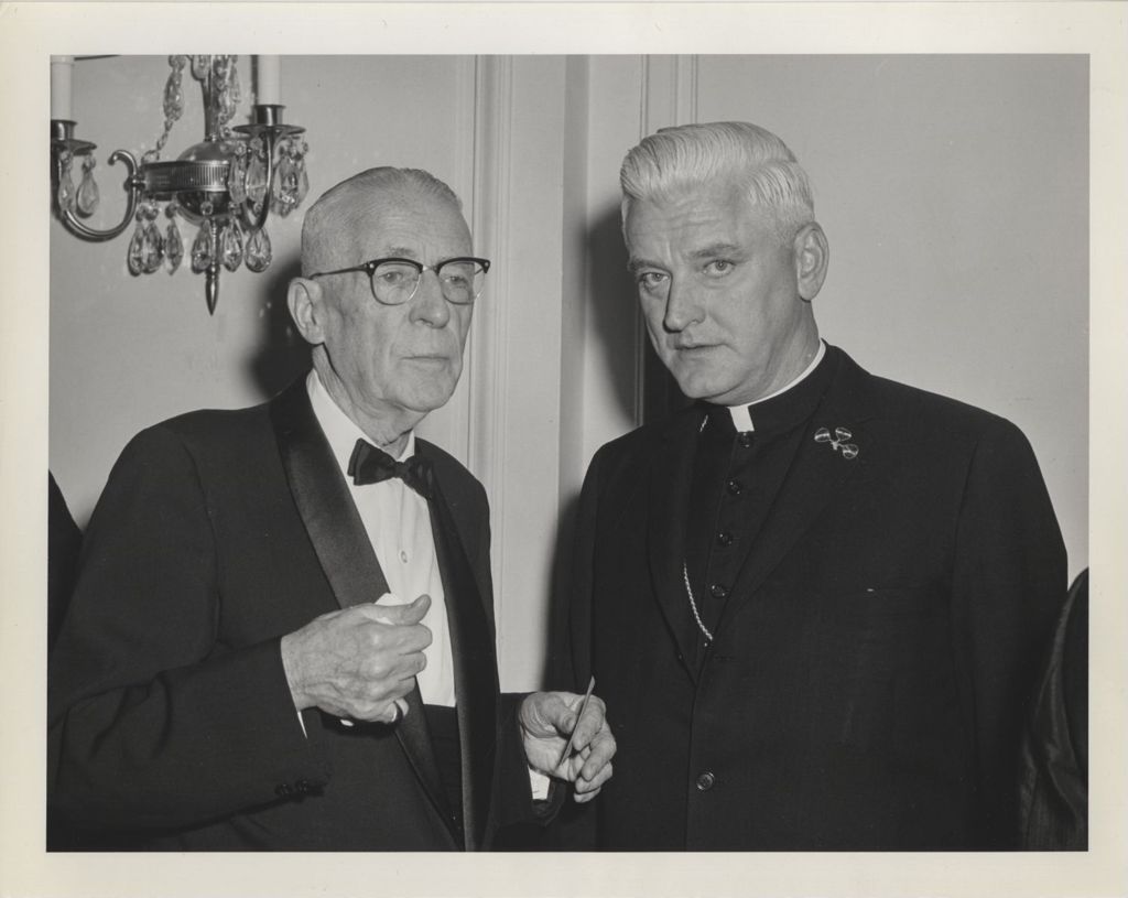 Irish Fellowship Club of Chicago 63rd Annual Banquet, Bishop O'Donnell and a man