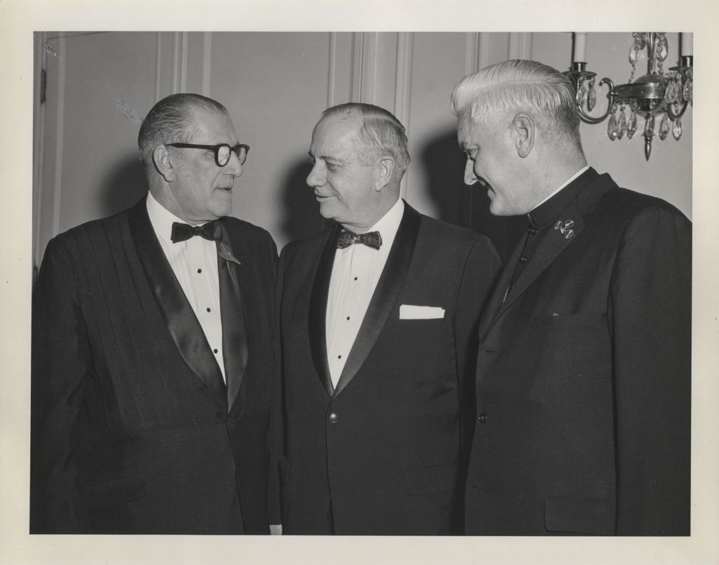 Miniature of Irish Fellowship Club of Chicago 63rd Annual Banquet, Stephen Bailey, Bishop O'Donnell and a man