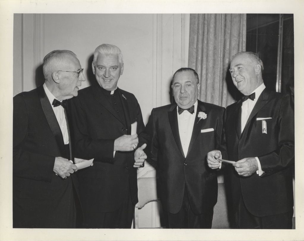 Irish Fellowship Club of Chicago 63rd Annual Banquet, Richard J. Daley with others