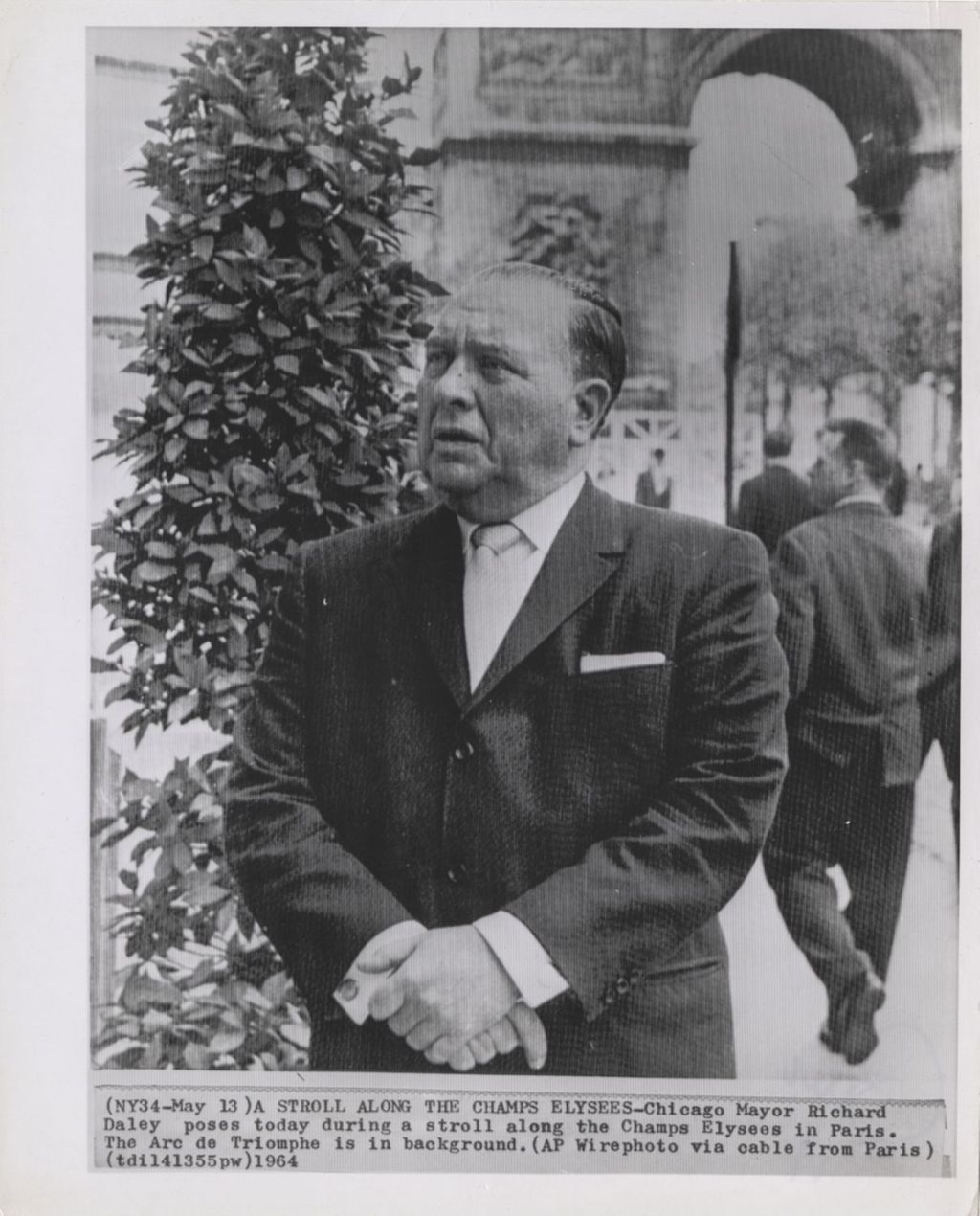 Richard J. Daley on the Champs-√âlys√©es in Paris