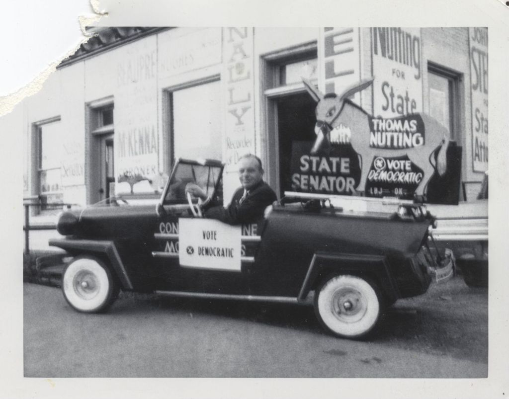 Miniature of Car with "Vote Democratic" signs