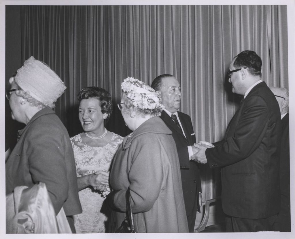 Third mayoral inauguration, Eleanor and Richard J. Daley with guests