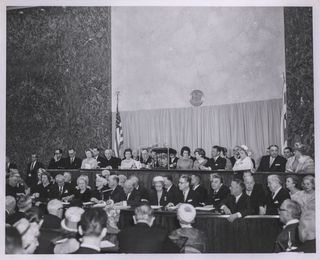 Third Inauguration of Richard J. Daley in City Council Chambers