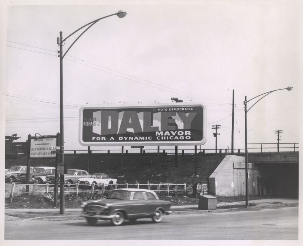 Daley campaign billboard, West 63rd Street