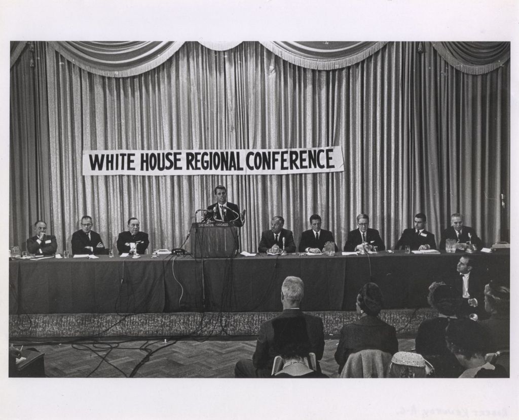 Miniature of Robert Kennedy speaking at the White House Regional Conference