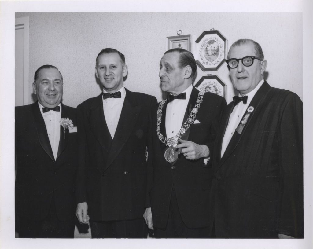 Miniature of Irish Fellowship Club of Chicago 61st Annual Banquet, Richard J. Daley, Lord Mayor of Dublin, and Stephen Bailey