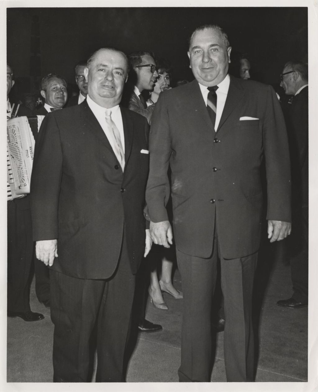 Miniature of Richard J. Daley and a man at an event