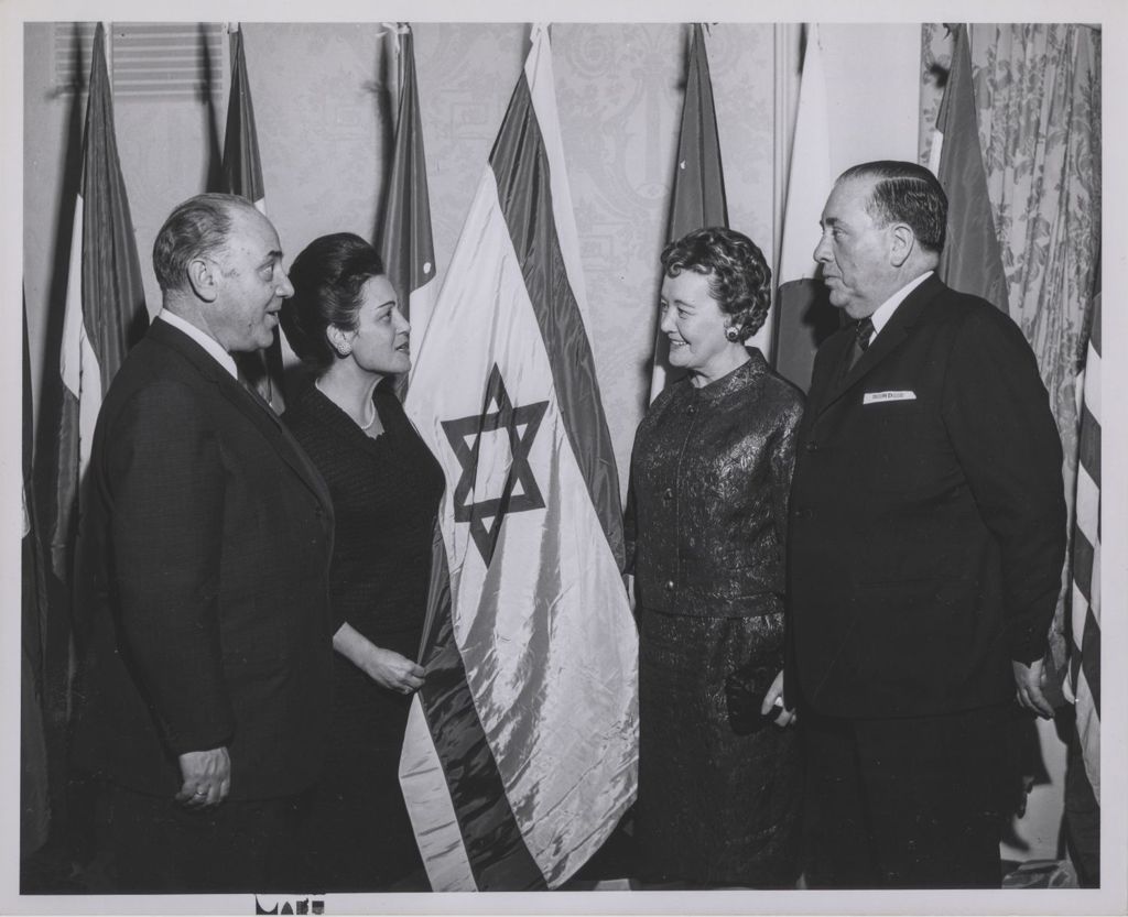 Consular Corps Reception, Richard J. and Eleanor Daley with a couple from Israel