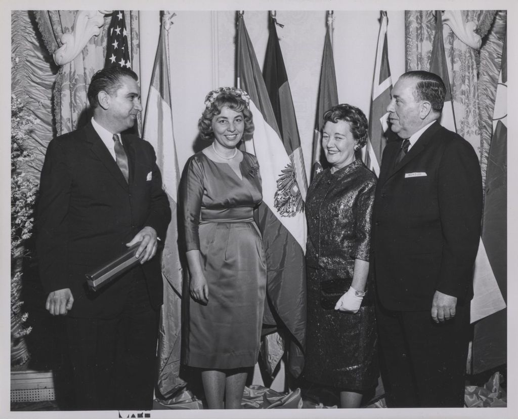 Miniature of Consular Corps Reception, Richard J. and Eleanor Daley with a couple